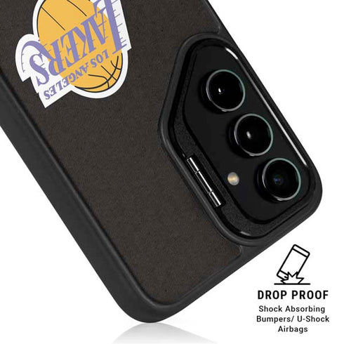 NBA Los Angeles Lakers Retro Palms Galaxy S25 Kickstand Case