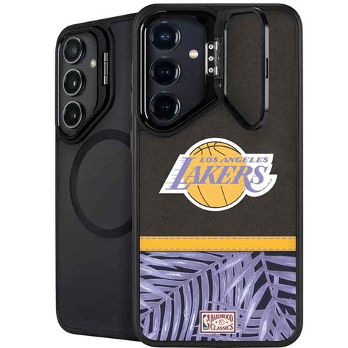 NBA Los Angeles Lakers Retro Palms Galaxy S25 Plus Kickstand Case