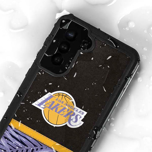NBA Los Angeles Lakers Retro Palms Galaxy S24 Plus Waterproof Case
