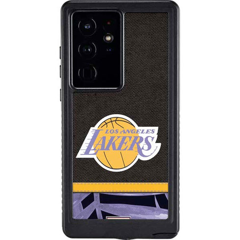 NBA Los Angeles Lakers Retro Palms Galaxy S24 Ultra Waterproof Case