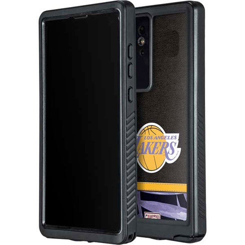 NBA Los Angeles Lakers Retro Palms Galaxy S24 Ultra Waterproof Case