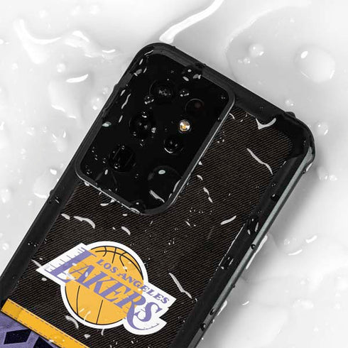 NBA Los Angeles Lakers Retro Palms Galaxy S24 Ultra Waterproof Case