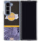 NBA Los Angeles Lakers Retro Palms Galaxy Z Fold5 5G Clear Case