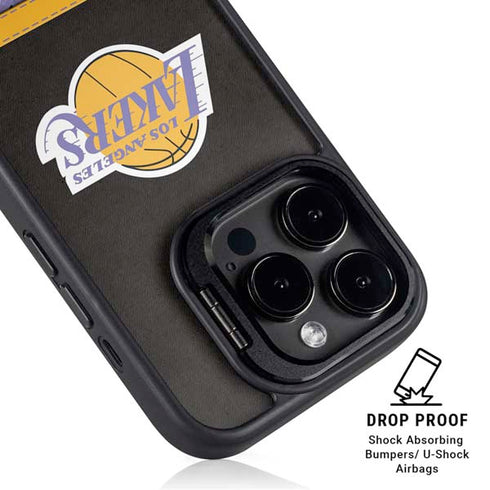 NBA Los Angeles Lakers Retro Palms iPhone 13 Pro Kickstand Case