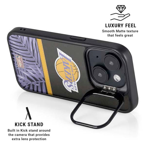 NBA Los Angeles Lakers Retro Palms iPhone 14 Kickstand Case