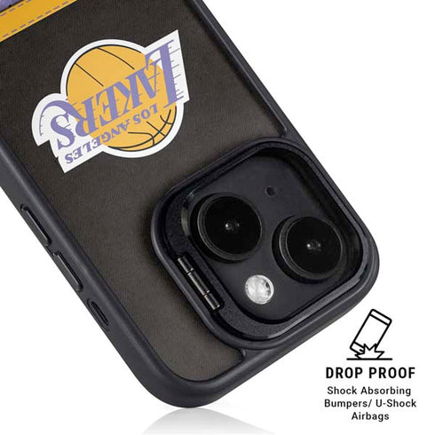 NBA Los Angeles Lakers Retro Palms iPhone 14 Kickstand Case