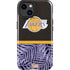 NBA Los Angeles Lakers Retro Palms iPhone 15 Impact Case