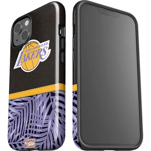 NBA Los Angeles Lakers Retro Palms iPhone 15 Impact Case