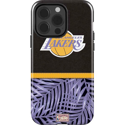 NBA Los Angeles Lakers Retro Palms iPhone 15 Pro Impact Case