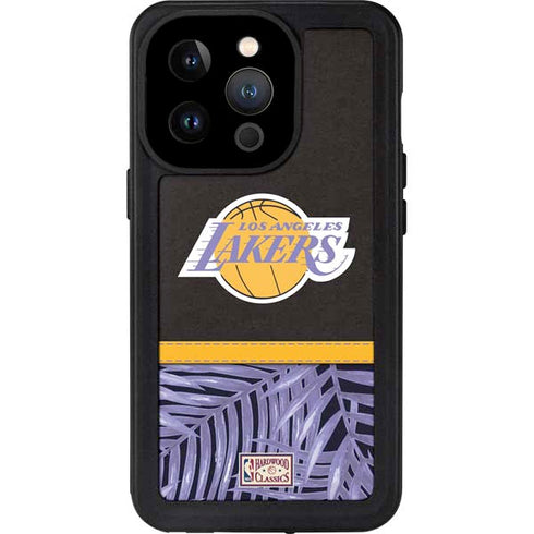 NBA Los Angeles Lakers Retro Palms iPhone 15 Pro Waterproof Case
