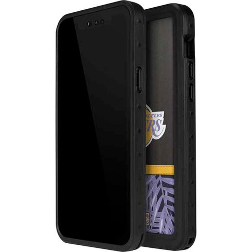 NBA Los Angeles Lakers Retro Palms iPhone 15 Pro Waterproof Case