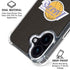 NBA Los Angeles Lakers Retro Palms iPhone 16 Clear Case