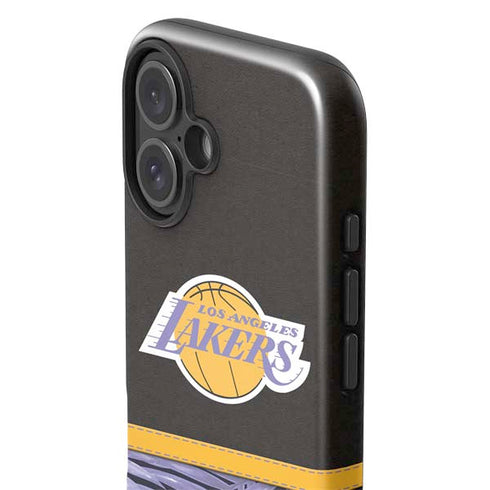 NBA Los Angeles Lakers Retro Palms iPhone 16 Impact Case