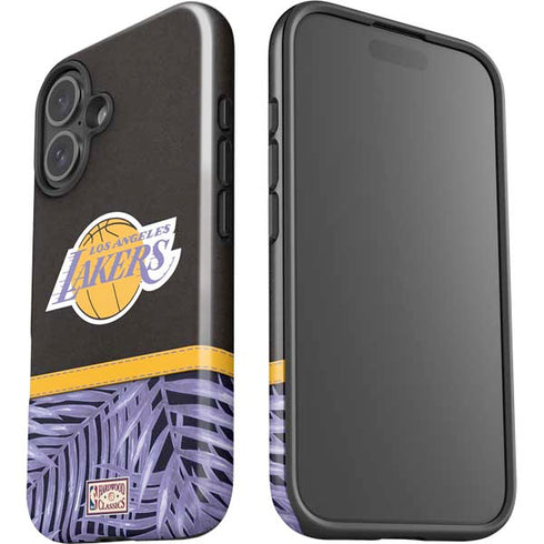 NBA Los Angeles Lakers Retro Palms iPhone 16 Impact Case