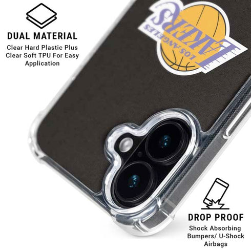 NBA Los Angeles Lakers Retro Palms iPhone 16 MagSafe Case