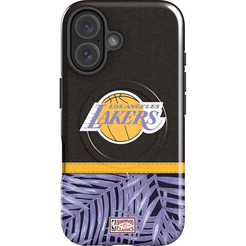 NBA Los Angeles Lakers Retro Palms iPhone 16 Magsafe Impact Case