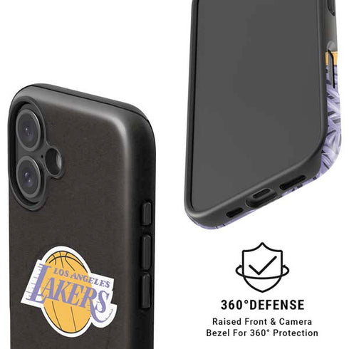 NBA Los Angeles Lakers Retro Palms iPhone 16 Magsafe Impact Case