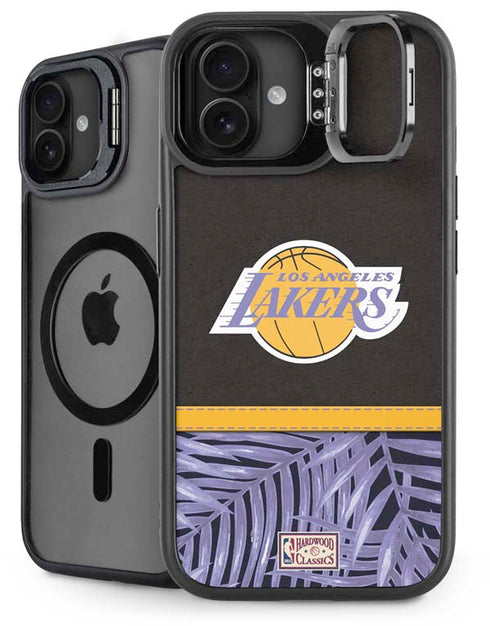 NBA Los Angeles Lakers Retro Palms iPhone 16 Plus Kickstand Case