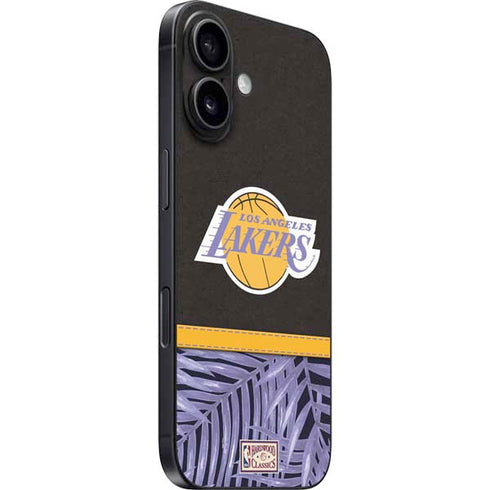 NBA Los Angeles Lakers Retro Palms iPhone 16 Plus Skin