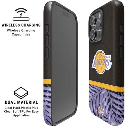 NBA Los Angeles Lakers Retro Palms iPhone 16 Pro Magsafe Impact Case
