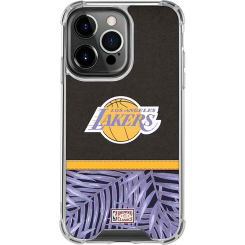 NBA Los Angeles Lakers Retro Palms iPhone 16 Pro Max Clear Case