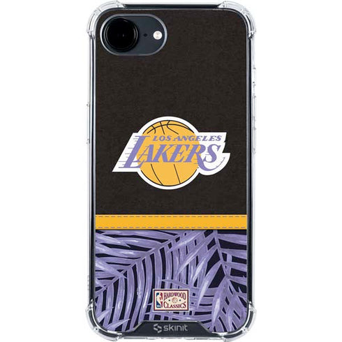 NBA Los Angeles Lakers Retro Palms iPhone 16e Clear Case
