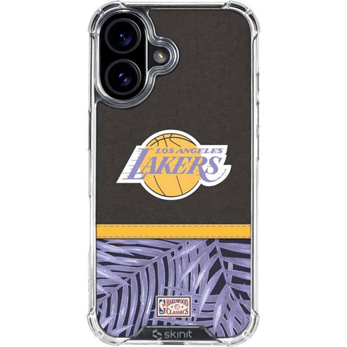 NBA Los Angeles Lakers Retro Palms iPhone 17 Clear Case
