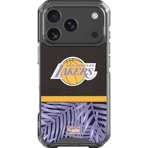 NBA Los Angeles Lakers Retro Palms iPhone 18 Pro Clear Case
