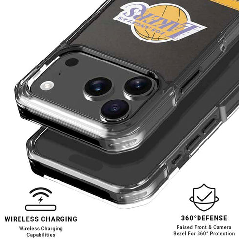 NBA Los Angeles Lakers Retro Palms iPhone 18 Pro Clear Case