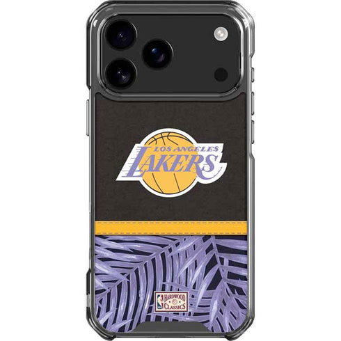 NBA Los Angeles Lakers Retro Palms iPhone 18 Pro Max Clear Case