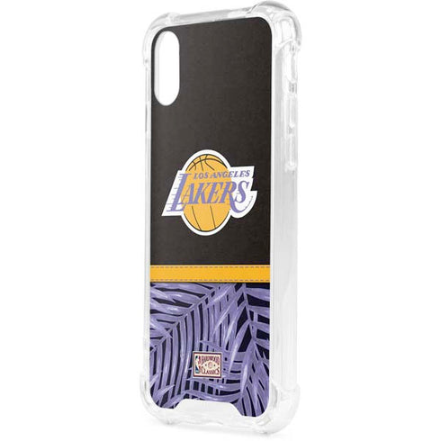 NBA Los Angeles Lakers Retro Palms iPhone XS Clear Case