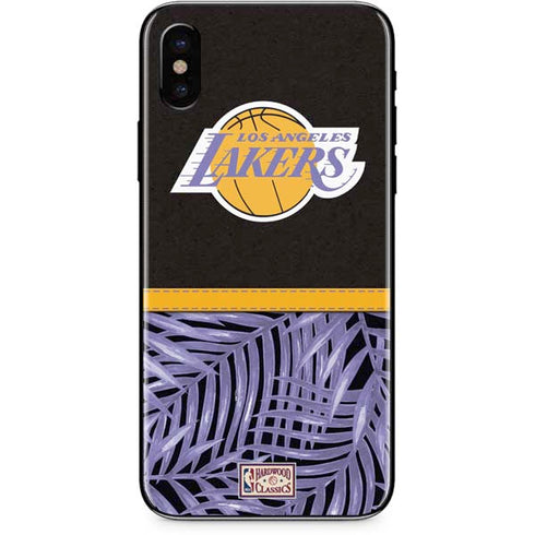 NBA Los Angeles Lakers Retro Palms iPhone XS Skin