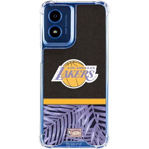 NBA Los Angeles Lakers Retro Palms Moto G 5G (2024) Clear Case