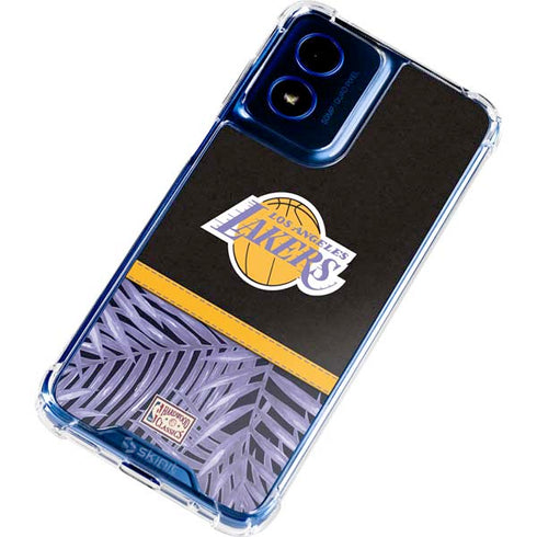 NBA Los Angeles Lakers Retro Palms Moto G 5G (2024) Clear Case