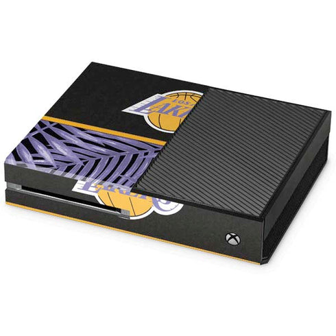 NBA Los Angeles Lakers Retro Palms Xbox One Console Skin