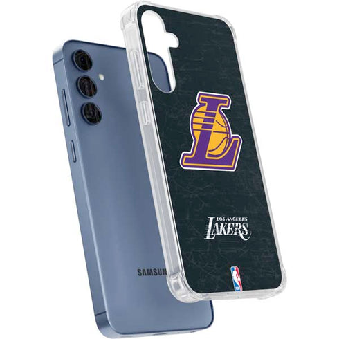 NBA Los Angeles Lakers Secondary Logo Galaxy A55 5G Clear Case