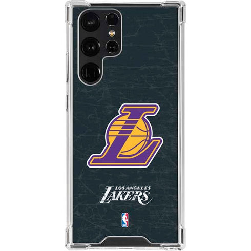 NBA Los Angeles Lakers Secondary Logo Galaxy S23 Ultra Clear Case