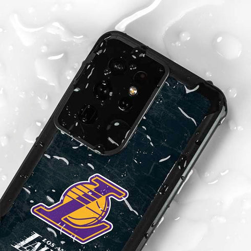NBA Los Angeles Lakers Secondary Logo Galaxy S24 Ultra Waterproof Case