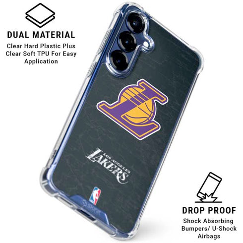 NBA Los Angeles Lakers Secondary Logo Galaxy S25 Clear Case