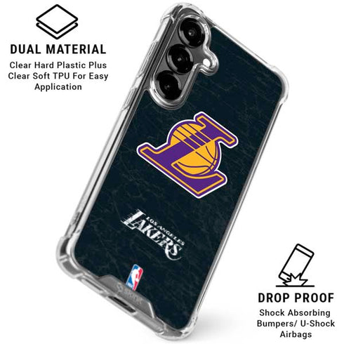 NBA Los Angeles Lakers Secondary Logo Galaxy S26 Plus Clear Case