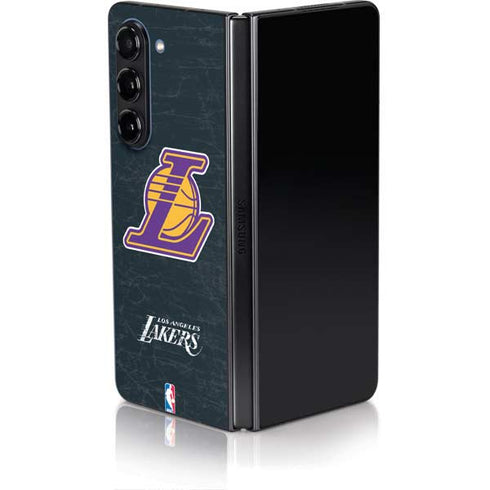 NBA Los Angeles Lakers Secondary Logo Galaxy Z Fold5 5G Skin
