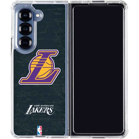 NBA Los Angeles Lakers Secondary Logo Galaxy Z Fold6 Clear Case