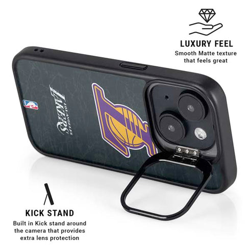 NBA Los Angeles Lakers Secondary Logo iPhone 14 Kickstand Case