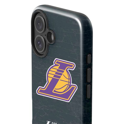 NBA Los Angeles Lakers Secondary Logo iPhone 16 Impact Case