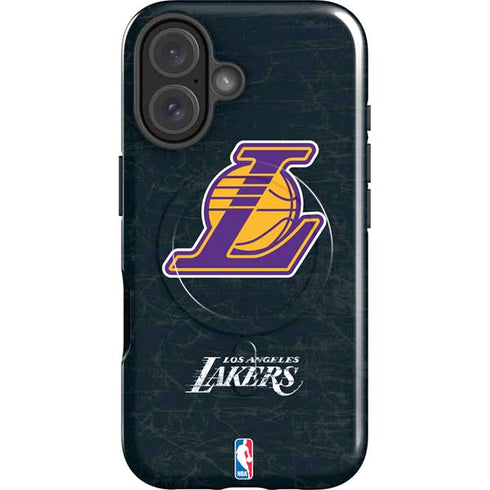 NBA Los Angeles Lakers Secondary Logo iPhone 16 Magsafe Impact Case