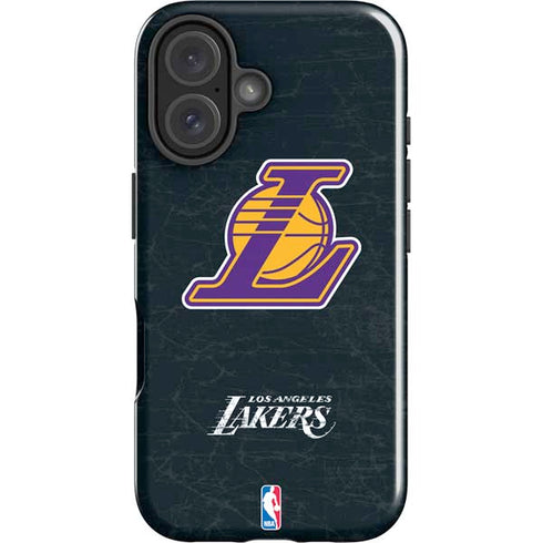 NBA Los Angeles Lakers Secondary Logo iPhone 16 Plus Impact Case