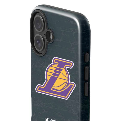 NBA Los Angeles Lakers Secondary Logo iPhone 16 Plus Impact Case