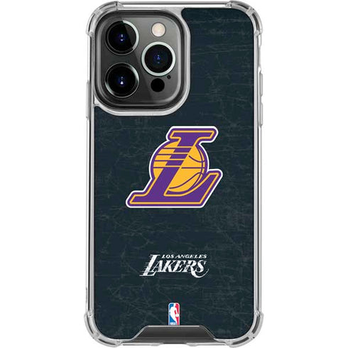 NBA Los Angeles Lakers Secondary Logo iPhone 16 Pro Clear Case