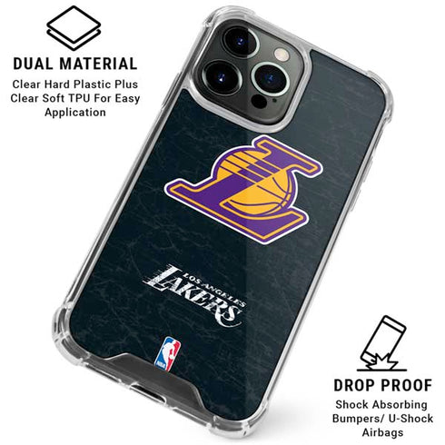 NBA Los Angeles Lakers Secondary Logo iPhone 16 Pro Max Clear Case