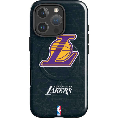 NBA Los Angeles Lakers Secondary Logo iPhone 16 Pro Max Magsafe Impact Case